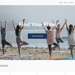 Yoga Studio Website Vorlage | Wellness Instruktor Html 5 Theme mit Stundenplan, Shop & Blog Seiten Bild 11