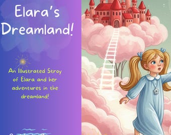 Elaras Traumland personalisiertes Kinderbuch | Illustrierte Gute-Nacht-Geschichte für Kinder