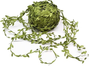 Silk Green Leaf Garland - 10m Wedding Aisle Decor
