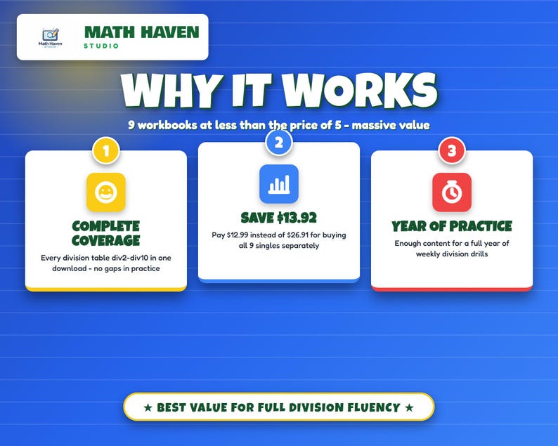 Division Tables Mega Pack | Math Worksheets Bundle (PDF Download) - Etsy UK