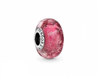 pandora murano wavy fancy pink