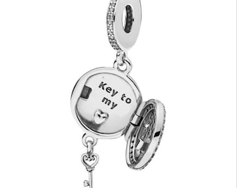 パンドラS925シルバーチャーム - リーガルラブキーダングル