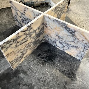 Handmade Round Natural Marble Coffee Table, Luxury Modern Living Room Furniture bild 6