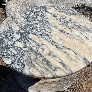 Handmade Round Natural Marble Coffee Table, Luxury Modern Living Room Furniture bild 3