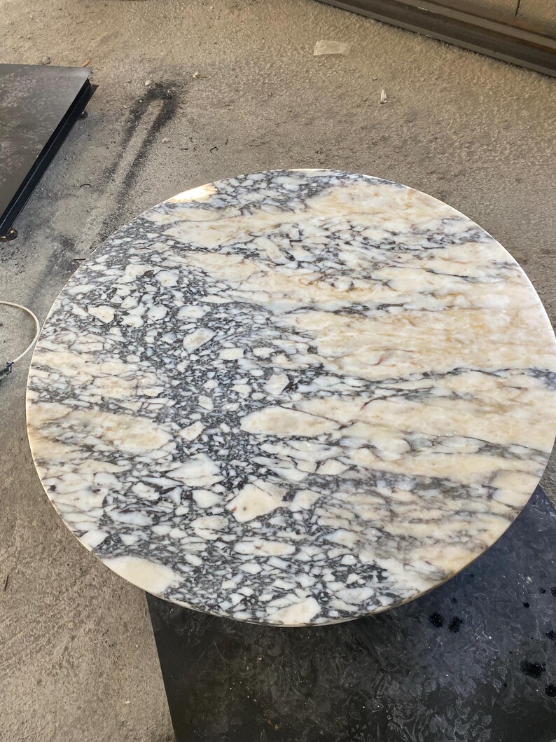 Handmade Round Natural Marble Coffee Table, Luxury Modern Living Room Furniture bild 7