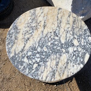 Handmade Round Natural Marble Coffee Table, Luxury Modern Living Room Furniture bild 2