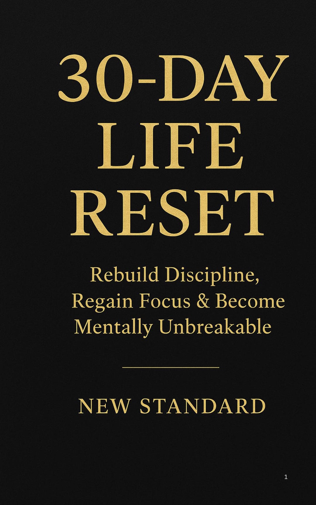 30 Day Life Reset Challenge | Discipline & Focus Ebook (PDF) - Etsy