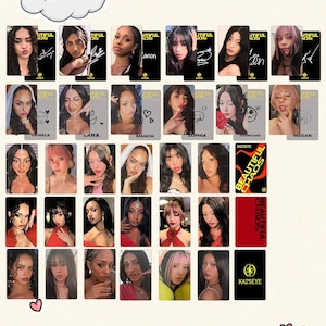 Katseye Beautiful Chaos Fotokort, Tornkort, Sophia, Manon, Daniela, Lara, Megan, Yoonchae