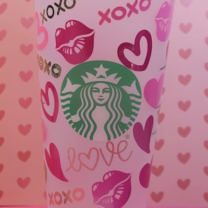 Starbucks Valentines Cup, reusable cup, Venti Cold cup, Coffee cup, Personalized cup, Personalized Starbucks cup, Valentines
