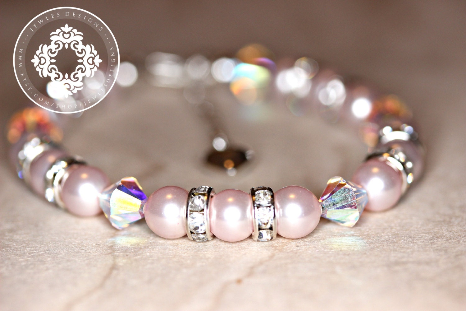 Infant Jewelry SWAROVSKI Baby bracelet for Baptism blessing Etsy