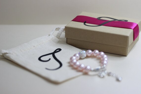 Infant Jewelry SWAROVSKI Baby Bracelet Baptism Flower Girl