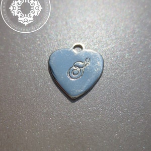 Encanto de letra, complemento de plata de ley con monograma personalizado, regalo personalizado, encanto de monograma de plata, inicial grabada