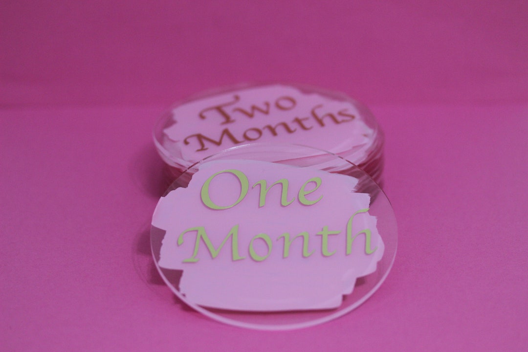 Baby Milestone Gift | Monthly Milestones | Acrylic Milestones | 12 ...