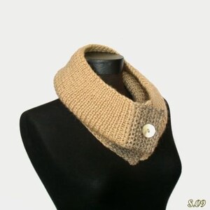 Camel warm winter scarf, wool scarf, crochet scarf, knitted winter scarf, winter set, Christmas gift