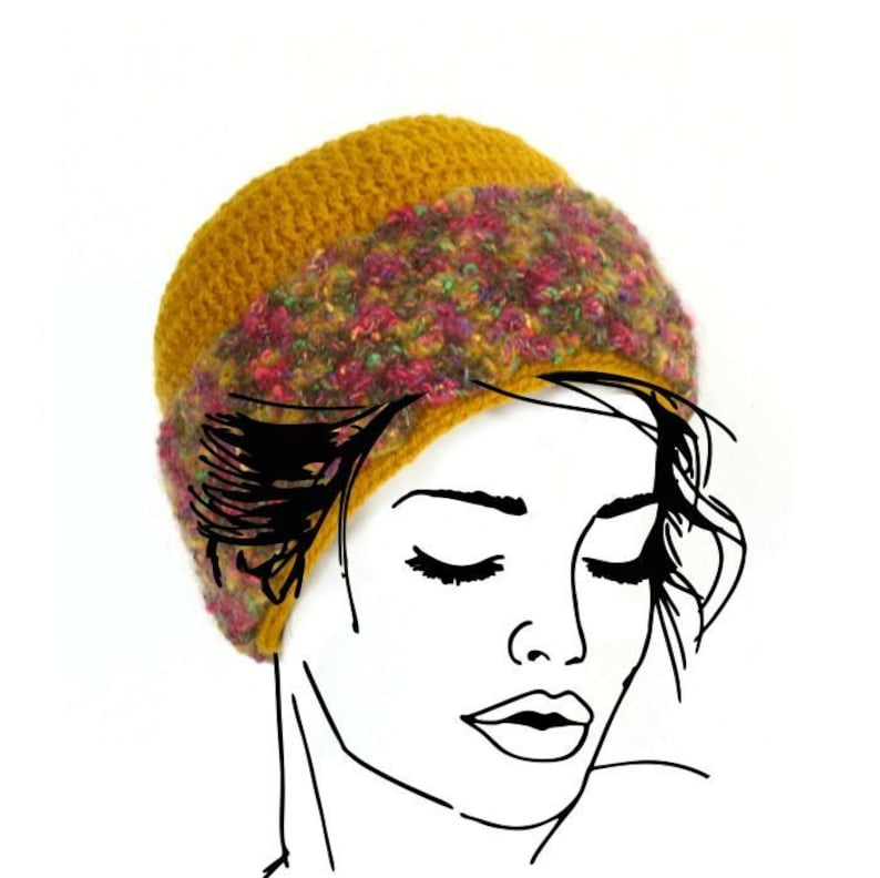 Crochet Hat Scarf Set, Fluffy Winter Knitted Hat, Knit Long Scarf