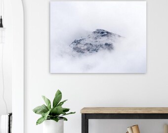 Hide and Seek in the Clouds Art Print - Dreamy Whimsical Wall Decor - Nursery Poster - Minimalist Sky Landscape - Magical Gift for Kids