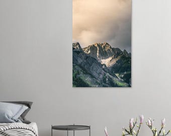 Skyward Spires | Jagged Mountain Peaks Photography Print | Dramatic Alpine Landscape Wall Art | Nature Decor