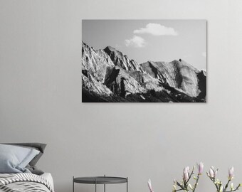 Minimalist Mountain Range Poster | Black and White Nature Wall Art | Scandinavian Landscape Print | Modern Adventure Home Decor