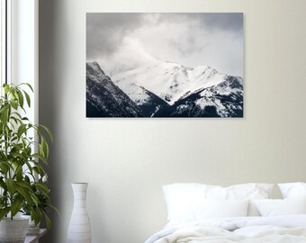 The Fresh Snow Poster - Minimalist Landscape Wall Art - Modern Nature Decor - Fine Art Print - Scandi Style - Personalized Gift Idea