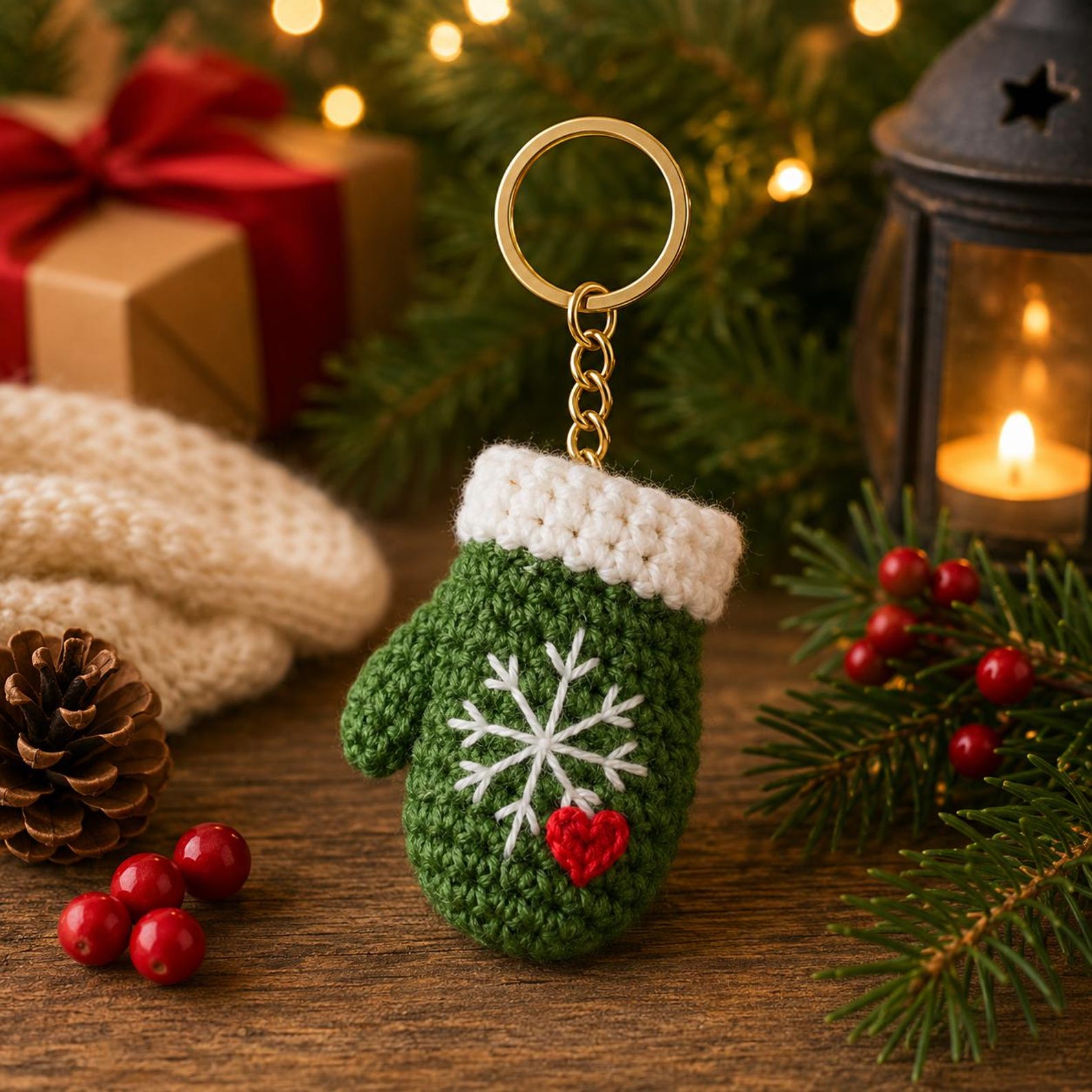 Christmas Keychain Crochet Pattern Bundle, Amigurumi Ornament PDF ...