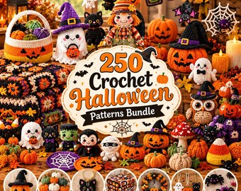Halloween Crochet Patterns Bundle | Spooky Amigurumi PDF fall crochet pattern Digital Download