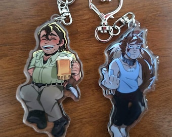 YKMET/BTD Ren Hana and Strade Epoxy Acrylic Keychains
