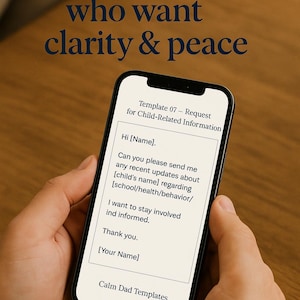 Plantillas de Comunicación para Coparentalidad | Respuestas Tranquilas para Custodia y Crianza | Descarga Digital PDF