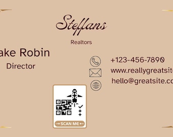 Editable Realtor Business Card Template | Canva Real Estate Card | Fully Customizable Digital & Printable Design