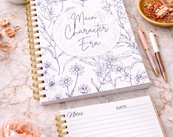 Floral Notebook Printable | Aesthetic Notes Pages | Minimal Journaling Notebook | Digital Download | A4 digital printable notebook