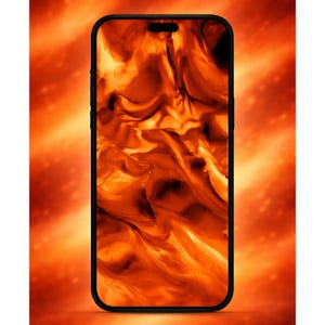 Abstract Orange Glass Phone Wallpaper Pack (10 images) Optimised for 1080×2400 Android lock & home screens