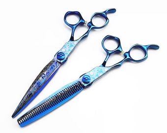 Japanische professionelle Friseur Schere Friseursalon haareschneiden und Effilierschere Set 7 ”für Rechtshänder