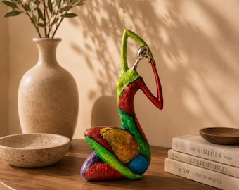 Abstract Woman Sculpture Resin Artwork Artistic Figurine Modern Statue Unique Sculpture Wedding Gift Shelf Decoration Contemporary Display