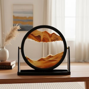 3D Hourglass Moving Sand Timer Sand Art Fillable Hourglass Sand Ceremony Hourglass Desk or Home Decor