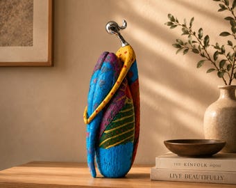 Abstract Couple Sculpture Colorful Figurine Modern Female Abstract Statue Contemporary Art Luxury Decor Bookshelf Display Shelf Decoration