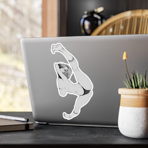 Anime Girl Doing Jack-o Pose Sticker, Sexy Hentai Female With Big Boobs