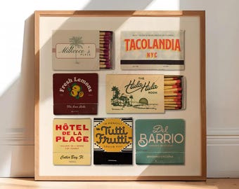 Custom Matchbox Art Print – Personalized Christmas, Birthday, or Anniversary Gift