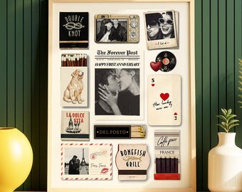 Custom Matchbox Art Print – Personalized Christmas, Birthday, or Anniversary Gift