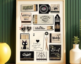 Custom Matchbox Art Print – Personalized Christmas, Birthday, or Anniversary Gift