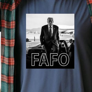 Koszulka FAFO Prezydent USA Oświadczenie polityczne Koszulka graficzna Odważny przekaz Streetwear