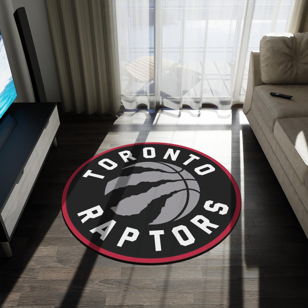 Toronto Raptors Rug Toronto Raptors Logo Round Rug | Basketball Team Circle Mat - Etsy
