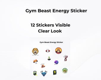 Pacchetto di adesivi motivazionali per la palestra / Pacchetto PNG per una mentalità da fitness (download digitale)