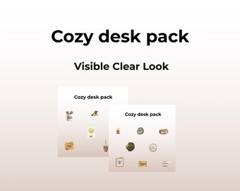Cozy Desk Pack | Neutral Lifestyle Stickers (Digital Download)