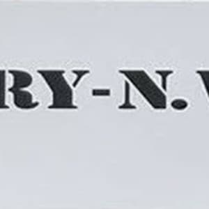 LINEBERRY - N. WILKESBORO. N.C. Factory Cart Lettering Stencil Kit for Type-1 Carts