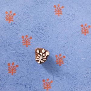 Pottery Stamp - Fern Branch Hand Carved Wooden Printing Blocks for Fabric, Card Making, Clay, Teachers, Journaling
