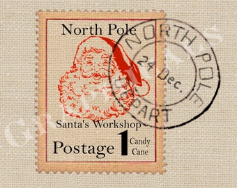 North Pole Stamp - Etsy