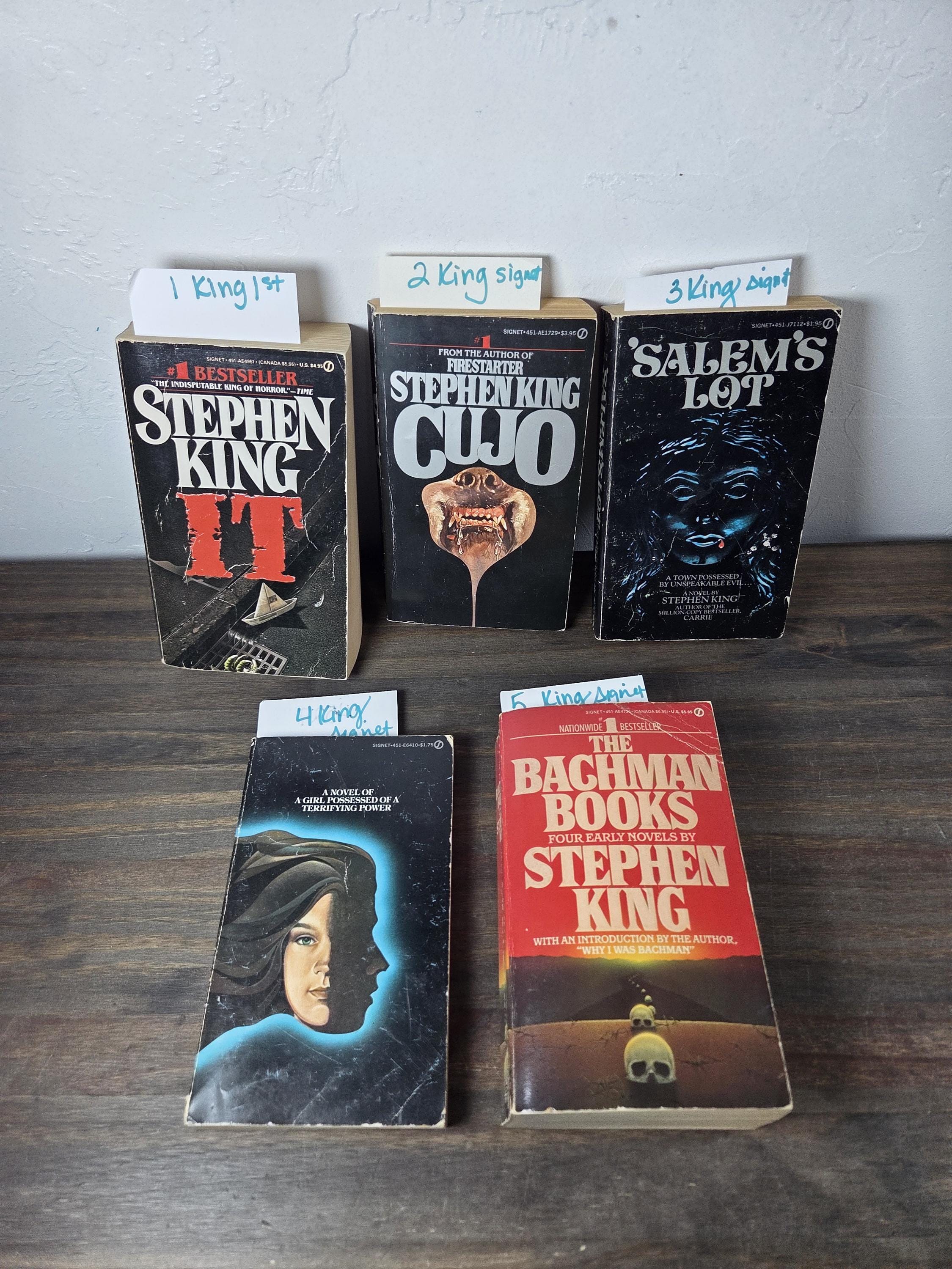 Signet Paperbacks STEPHEN KING Build a Book Lot Choose Titles First Signet Vintage ...
