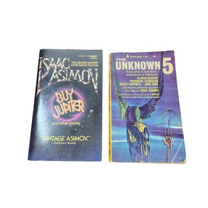 Isaac Asimov Paperback Books bundle lotto di 2 Vintage L2780