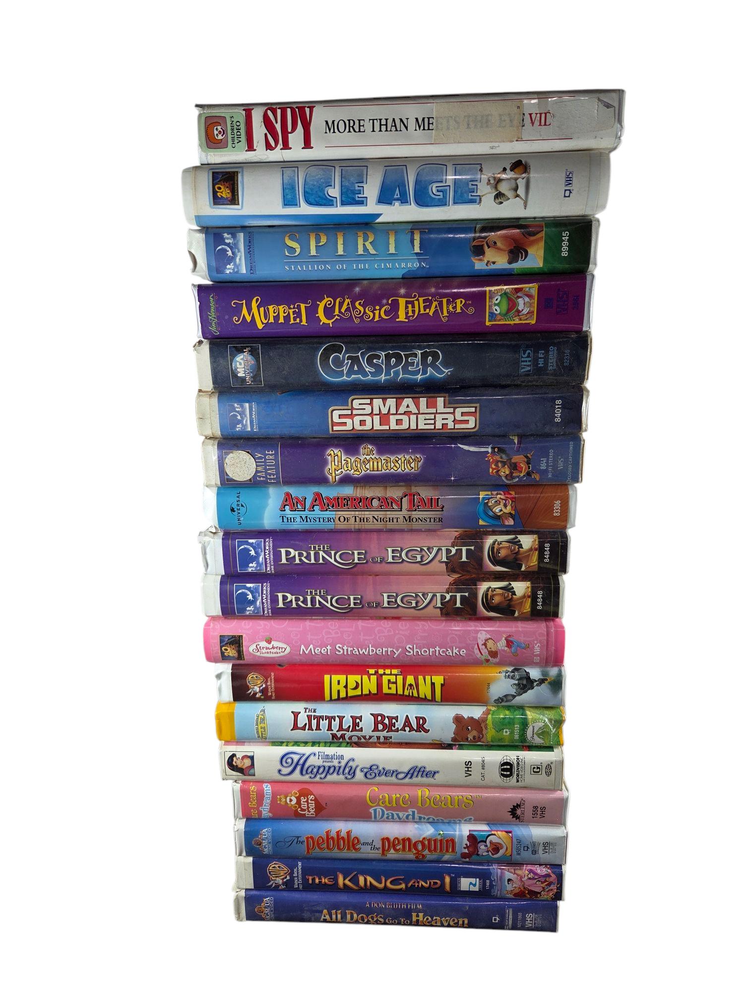 VHS CHOOSE Titles Clamshell Cases Children's Kids Animated Video