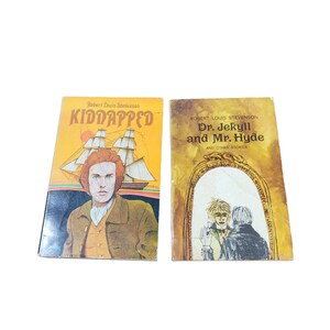 Kidnapped Dr Jekyl Ms Hyde Robert Louis Stevenson Scholastic 1972 Paperback Bundle Lot of 2 L2408