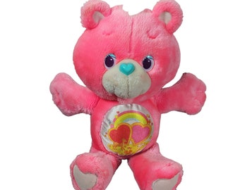 Care Bears Environmental Series 30,5 cm rose Love A Lot Peluche vintage 1991 Kenner B8-1